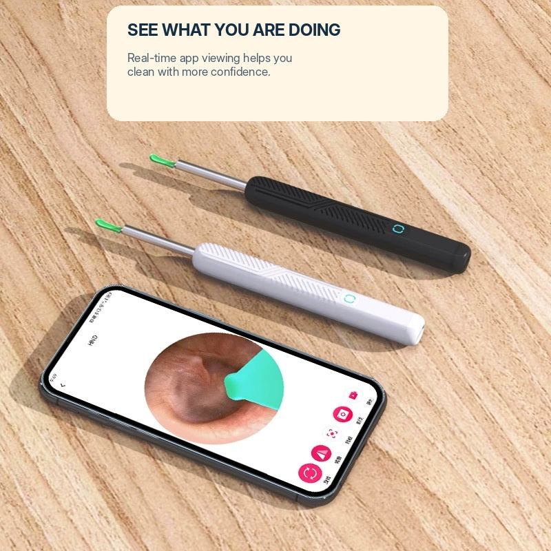 8-Piece Smart Ear Cleaner Kit — Camera Viewing, LED Light & Replaceable Silicone Tips