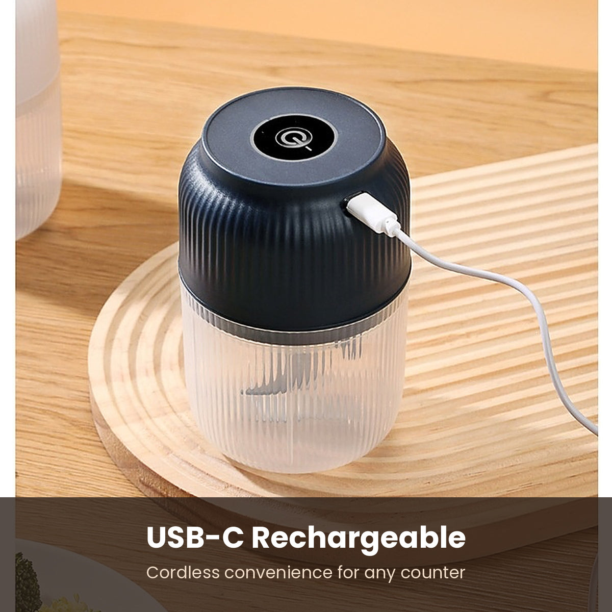 2-in-1 Electric Mini Chopper & Egg Whisk
