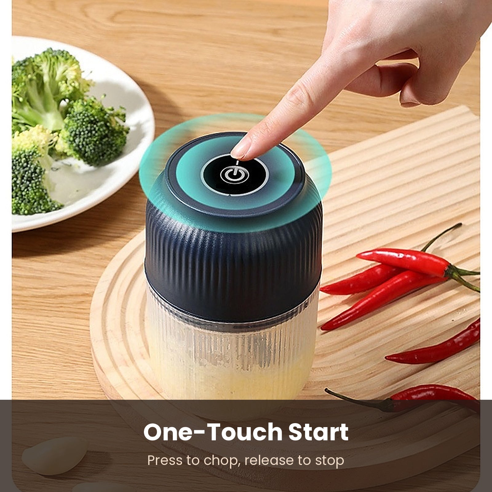 Pressing the one-touch button