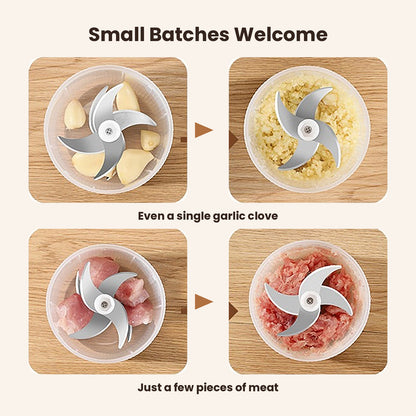 2-in-1 Electric Mini Chopper & Egg Whisk