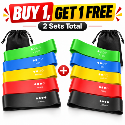 Resistance Bands Exercise Bands Set, 5-Levels for Home Gym, Yoga & Pilates