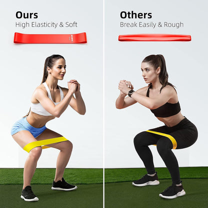 Resistance Bands Exercise Bands Set, 5-Levels for Home Gym, Yoga & Pilates
