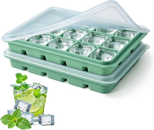 Silicone Ice Cube Mold with Removable Lid