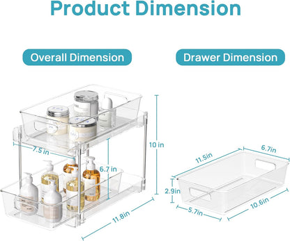 Pull-Out Under-Sink Bathroom Organizer