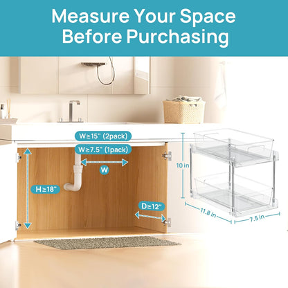 Pull-Out Under-Sink Bathroom Organizer