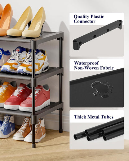 3-Tier Freestanding Shoe Rack