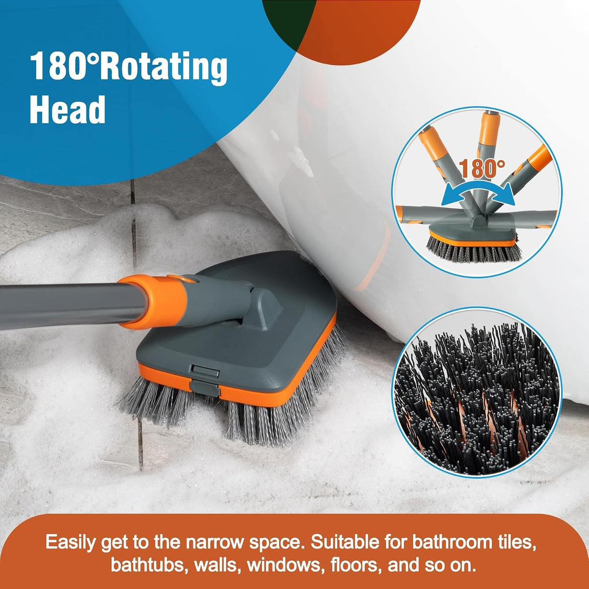 Multi-Surface Cleaning Scrub Brush