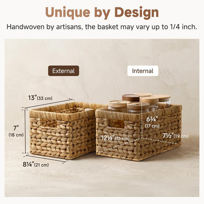 Woven Storage Baskets for Shelves