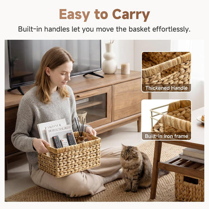 Woven Storage Baskets for Shelves